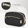 LUXJA Essential Oil Organizer -Holds 10 Bottles (5ml-15ml, Also Fits Roller Bottles), Travel Case for Essential Oils with Zipper Pockets (Bag Only), Black view 4