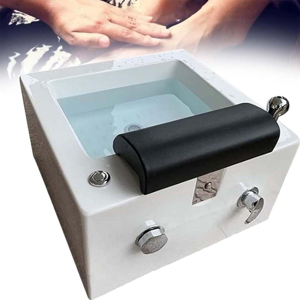Portable Bathtub Acrylic Foot Bath Deep Foot Spa,with Massage can Automatically Drain and Adjust Hot and Cold Water Home Foot Spa Pedicure Bowl Foot Detox Bucket Tub for Home Spa Treatme,220V