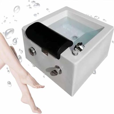 Acrylic Massage Footbath Foot Baths & Spas,Portable Foot Spa Bathtub,with Heat and Massage Colorful Lamp Footbath Spa,Acrylic Pedicure Sink,110V