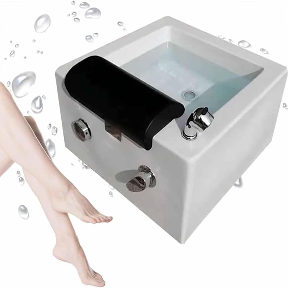 Acrylic Massage Footbath Foot Baths & Spas,Portable Foot Spa Bathtub,with Heat and Massage Colorful Lamp Footbath Spa,Acrylic Pedicure Sink,110V
