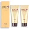 Anjo Skin Soft Snail Peeling Gel 180ML x 2 Pack - Gentle Facial Exfoliation - Korean Peeling Gel for Face & Body - Moisturizing & Soothing - with Snail Mucus for Dead Skin Removal view 1