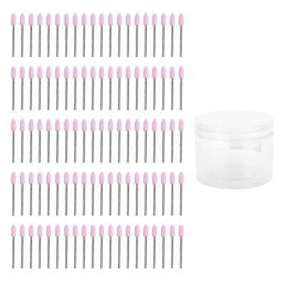 100 Pcs Quartz Tungsten Steel Nail Drill Bit, Manicure Bits, Nail Cone Bit, for Shaping and Filing, for Nail Decoration, Polish Removal and Shaping