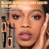6PCS Black Mascara & Eyeliner Pen Makeup Gift Set,Waterproof Long Lasting Smudge Proof Volume and Length Mascara, Easy to Use, Highly Pigmented Liquid Eye Liner Pencils for Women view 2
