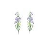 Iris Tattoo (Set of 2) - Iris Flower Temporary Tattoos for Women Purple Flower view 2