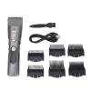 ZJchao Electric Hair Trimmer R Shaped Head Powerful Motor Professional LED Display Hair Cutting Clippers Men 6 Combs Gray Electric Hair Trimmer Clippers Men Gray Electric Hair Clipper view 1