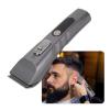 ZJchao Electric Hair Trimmer R Shaped Head Powerful Motor Professional LED Display Hair Cutting Clippers Men 6 Combs Gray Electric Hair Trimmer Clippers Men Gray Electric Hair Clipper view 2
