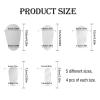 20 Pcs Make Up Brushes Covers, Wsimily Plastic Cosmetic Brushes Guards Protectors, Multiple Sizes Dustproof Makeup Brush Protective Cover for Travel & Storage, Durable & Lightweight view 2