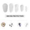 20 Pcs Make Up Brushes Covers, Wsimily Plastic Cosmetic Brushes Guards Protectors, Multiple Sizes Dustproof Makeup Brush Protective Cover for Travel & Storage, Durable & Lightweight view 3
