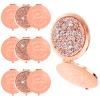 10Pcs Small Compact Mirror, 1x/2x Magnifying Double Sided Pocket Mirror 2.75 Inch Metal Rhinestone Compact Mirrors Bulk, Inspirational Appreciation Gifts for Valentines Day Women Girls Nurse Friends view 1