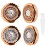 BLIBEE Hypoallergenic Replacement Heads & Blades for Facial Hair Remover, 2-Color 4-Pack, Perfect Fit for Women's BLIBEE Hair Removal Device, Sensitive Skin Safe view 1
