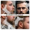 Barber Pencil Set, Precision Hairline Shaping Pencils Ruler Comb Magic Chalk Beard Guide Shaping Lineup Tool Professional Grooming Tools for Men Hairline and Beard Design view 4