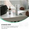 2Pcs makeup storage box makeup lip gloss clear lipglosses lipstick organizer tower jewelry organizer tray Acrylic Cosmetics Organizer Cosmetic rack Makeup Cotton Organizer (As Shown 1 12x10.8cm) view 3