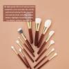 Kabuki Foundation Brush Premium Makeup Brush for Liquid, Cream, and Powder Makeup Brush Set 14Pcs (14 Brushes + Gray Bag) view 4
