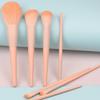 7Pcs Makeup Brushes, Mini Nose Contour Brush, Synthetic Under Eye Concealer Blending Blush Concealers Eyeshadow Make up Brush set view 3