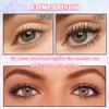 2 Pack 4D Silk Fiber Lash Mascara,Lengthening and Thick,Long Lasting Waterproof Mascara Set for Women,All Day Smudge-Proof,Volume and Length BlackF view 3