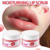 2PCS Peach Conditioning Lip Scrub Kit,Moisturizing Lip Sleeping Mask Long Lasting Hydrating Lip Scrubber Exfoliator Lip Care Products for Men & Women view 2
