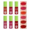 6 Colors Lip Tint Stain Set,Mini Liquid Lipstick Moisturizing Long Lasting Plumping High Pigmented Lip Gloss Set,Lightweight Non-Stick Cup Matte Lipstick for Waterproof Cheek and Lip Tint Makeup C view 1