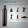 YREAJZVS Nose Hair Trimmer-Professional Painless Ear and Nose Hair Trimmer for Men and Women, Waterproof Dual Edge Blades for Easy Cleaning, 3 in 1 Ear Nose Eyebrow and Facial Trimmer view 2