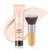 BB Cream Skin Tinted Foundation Makeup,Concealer Full Coverage Lightweight Matte Foundation with Brush,Evens Skin Tone,Oil Control Cover Flaws,Natural Finish for All Skin Types,Vegan - Ivory White view 1