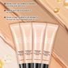 BB Cream Skin Tinted Foundation Makeup,Concealer Full Coverage Lightweight Matte Foundation with Brush,Evens Skin Tone,Oil Control Cover Flaws,Natural Finish for All Skin Types,Vegan - Ivory White view 3