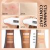 BB Cream Skin Tinted Foundation Makeup,Concealer Full Coverage Lightweight Matte Foundation with Brush,Evens Skin Tone,Oil Control Cover Flaws,Natural Finish for All Skin Types,Vegan - Ivory White view 4