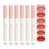 6 Colors Lip Tint Stain Set,Mini Liquid Lipstick Moisturizing Long Lasting Plumping High Pigmented Lip Gloss Set,Lightweight Non-Stick Cup Matte Lipstick for Waterproof Cheek and Lip Tint Makeup B view 1