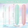 2 PCS Glass Cuticle Pusher with Leather Case, Dual-Ended Cuticle Sticks, Crystal Cuticle Pusher Glass File, Cuticle Pusher Tool for Nails and Cuticles Care view 2