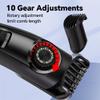 Electric Beard Trimmer for Men Professional Adjustable Length and Hair Clipper, Men's Beard Mustache Trimming and Body Hair Trimmer, Cordless Digital Display and Rechargeable USB-c Charger -Black view 4