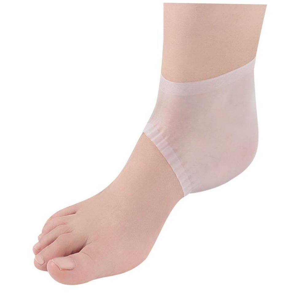 Homoyoyo Heel Socks Silicone Ankle Cover for Shoes Protective Sleeve for Men Women Comfortable Foot Care