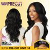 Sensationnel Butta Lace Precut Wigs - Unit 14 Glueless Extra Wide 5 Inch Deep Parting Synthetic Pre Tweezed Smaller Knot Hairline (BALAYAGEGOLD) view 4