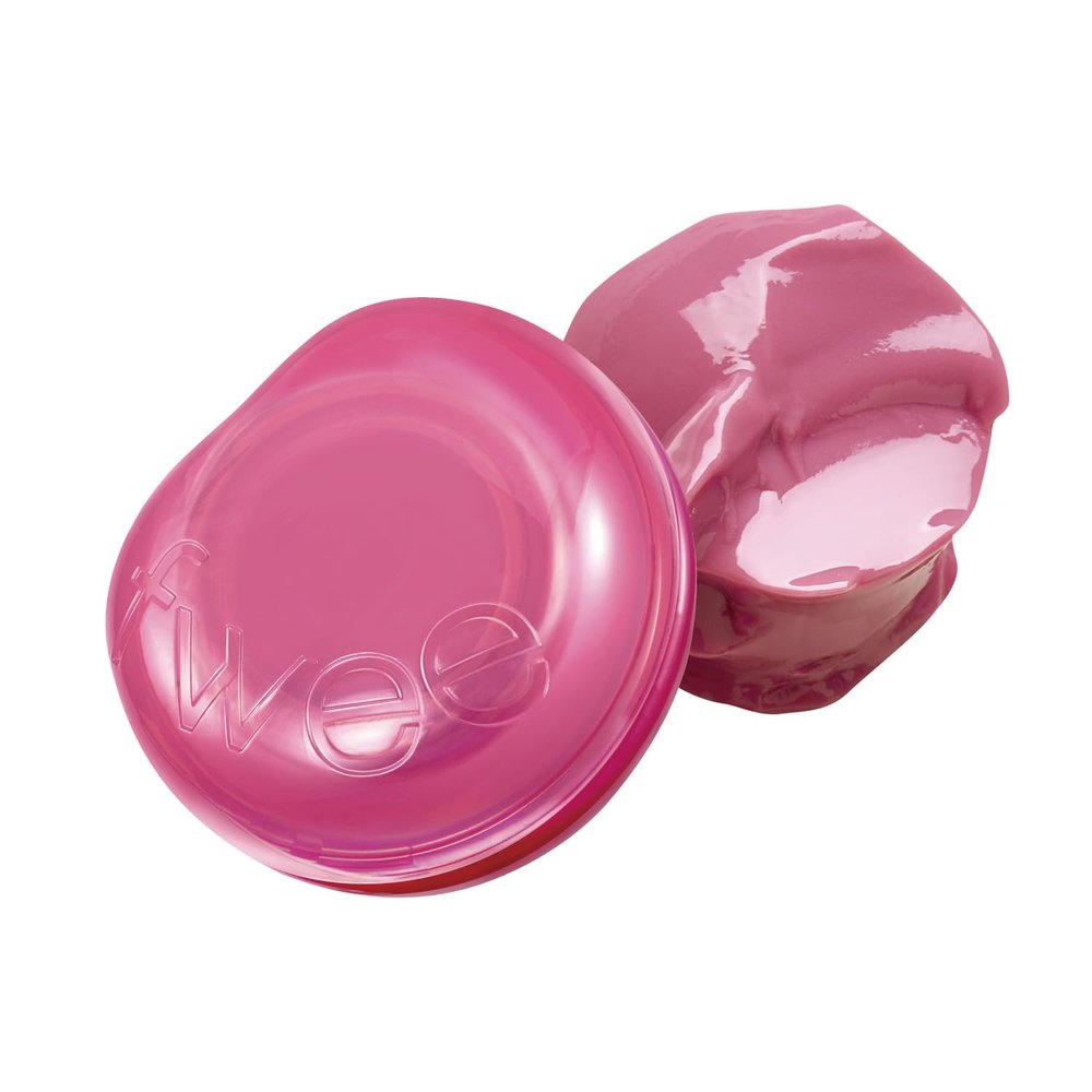 fwee Glowy Jelly Pot | Dewy Jelly Lip & Blush Color, Tinted Glow Balm, Dewy Buildable Finish  Sweets (Bubblegum Pink) | 0.14 oz