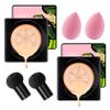 2Pcs Mushroom Head Air Cushion CC Cream Foundation Makeup,Moisturizing BB Cream Face Makeup Liquid Foundation,Long Lasting Full Coverage Concealer for All Skin TypesNaturalE view 1