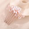 Aimimier Dainty Flower Butterfly Hair Side Combs Faux Pearl Decorative Styling Comb Party Wedding Bridal Hair Accessories for Women view 2