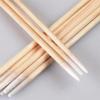 100Pcs Thin Headed Cotton Swabs Disposable Sticks With Cotton On The Tip Pointed Wooden Cotton Buds view 4