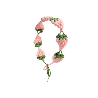 Bohemian Crochet Headband, Floral Pattern, Wide Brim, Multi-Color,HAIRBAND,headscarf hat (style41, One size fits all)