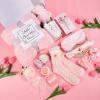 LuckyBundle Birthday Gifts for Women - Luxury Self Care Gift Basket for Her, Mom, Sister, Bestied Coworker - Unique Spa Care Package with Flannel Blanket - Ideal for Mother's Day, Get Well Soon view 4