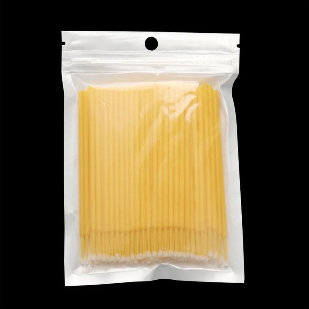 100Pcs Micro-Brushes Cotton Swabs Eyelash-Extension Disposable Cleaning Brushes Applicator Sticks Makeup Tools