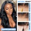 ZIYGBK 24 Inch 5x5 HD Lace Closure Wigs Human Hair Body Wave Wear and Go Glueless Wigs Human Hair Pre Plucked Pre Cut with Baby Hair 200% Density Body Wave Lace Front Wig For Black Women view 2