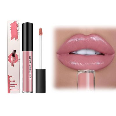 12 Color Cream Lip Gloss, 2025 New Long-Lasting Moisturizing Velvet Lip Lipstick, Waterproof, Non-Fading, Hydrating Tint Natural Jelly Lipstick Suitable for Girls and Women (#3)