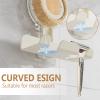 Cinola Razor Holder for Shower 1 Pack, Suction Cup Shaver Holder for Wall, Removable&Reusable Suction Cup Hooks for Bathroom, Damage-Free Suction Shower Hooks, Wall Mounted Razor Stand, Beige view 3