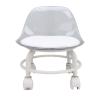 ANGGREK Low Rolling Stool, Space Saving Silent Multifunctional All Matching Short Rolling Stool Chair with Universal Wheels for Home view 2