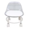 ANGGREK Low Rolling Stool, Space Saving Silent Multifunctional All Matching Short Rolling Stool Chair with Universal Wheels for Home view 3