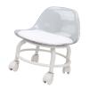 ANGGREK Low Rolling Stool, Space Saving Silent Multifunctional All Matching Short Rolling Stool Chair with Universal Wheels for Home view 4