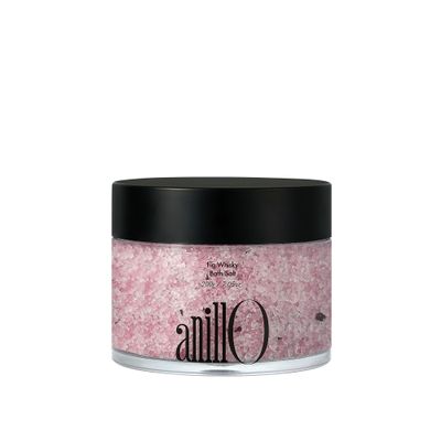 ANILLO Fig Whisky Bath Salt  Aromatherapy Soak with Fig, Argan & Jojoba Oils  Deep Moisturizing & Relaxing Korean Spa Salt  7.05 oz