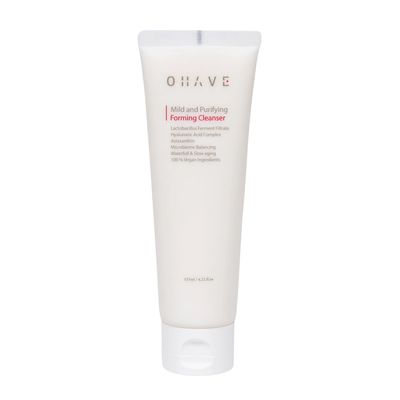 OHAVE Mild & Purifying Foaming Cleanser, Gentle Vegan Face Wash with Lactobacillus, Natural Botanical Extracts, Hydrating & Soothing, pH-Balanced, 125ml