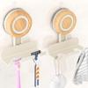 Cinola Razor Holder for Shower 2 Pack, Suction Cup Shaver Holder for Wall, Removable&Reusable Suction Cup Hooks for Bathroom, Damage-Free Suction Shower Hooks, Wall Mounted Razor Stand, Beige view 1
