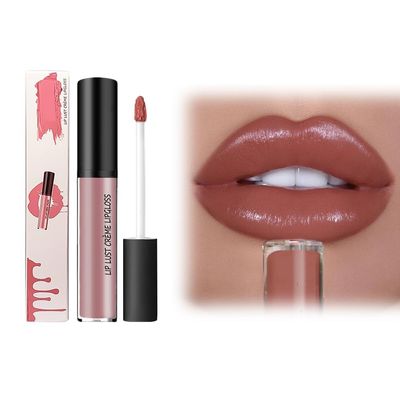 12 Color Cream Lip Gloss, 2025 New Long-Lasting Moisturizing Velvet Lip Lipstick, Waterproof, Non-Fading, Hydrating Tint Natural Jelly Lipstick Suitable for Girls and Women (#7)