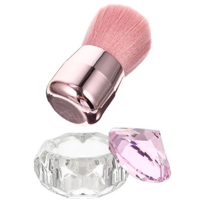 BELLIFFY 1set Manicure Pen Cleaning Cup Brush and Dust Brush for Nail Art for Nail Salons and Home Use Stylish Design