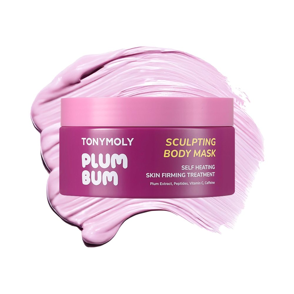 TONYMOLY Plum Bum Self-Sculpting Body Mask Firming & Smoothing Treatment for Soft, Even-Toned Skin, Boosts Circulation & Texture Improvement, Clinically Tested