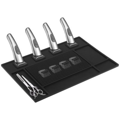 Barber Mat for Clippers, PVC Clipper Mat, Barber Mat for Station, PVC Rectangular Design, Ideal Barber Mat for Organizing Tools, Easy to Clean